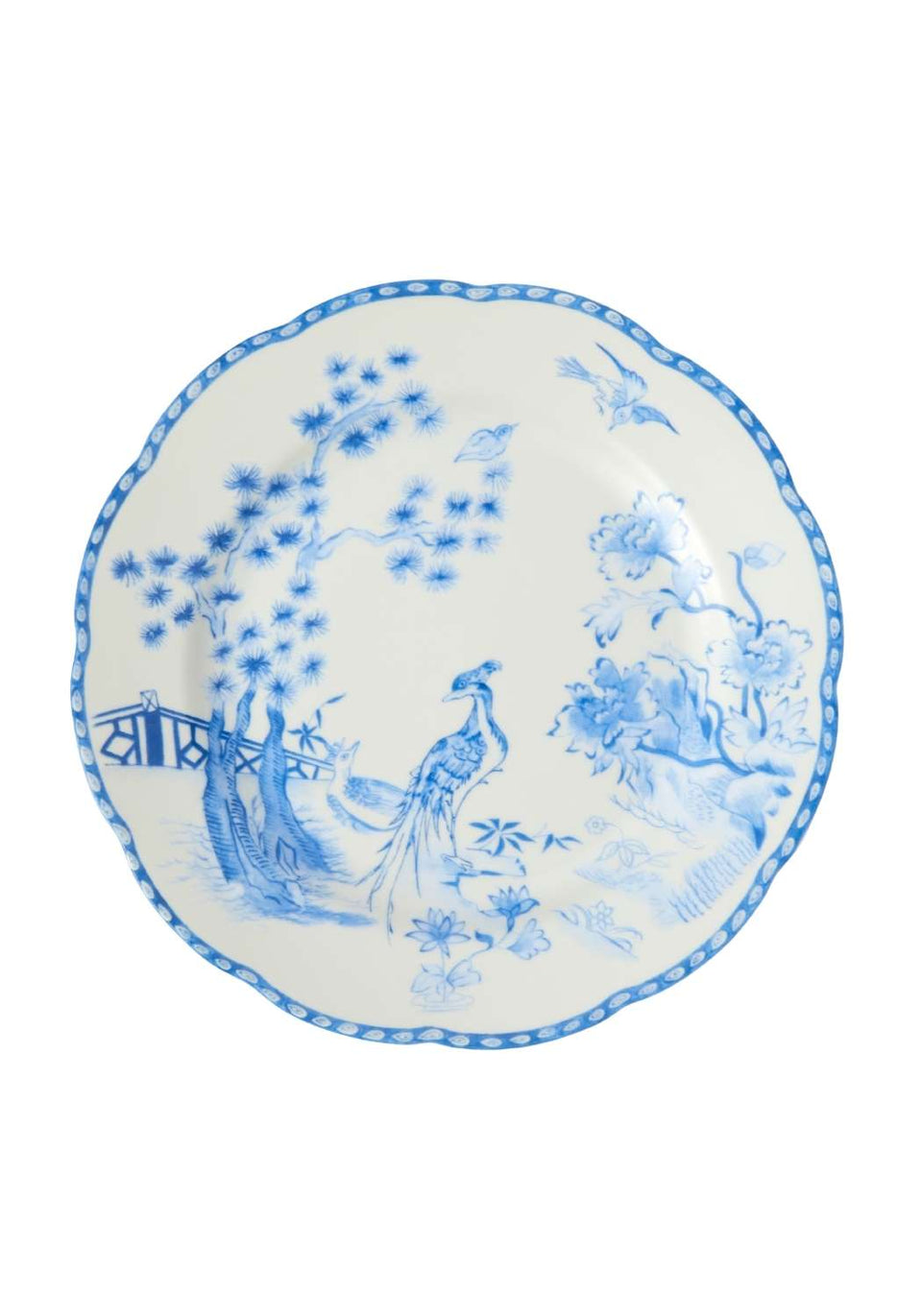 Virginia Blue and White Dessert Plates - Set of 4 - Casa by Josephine Jenno