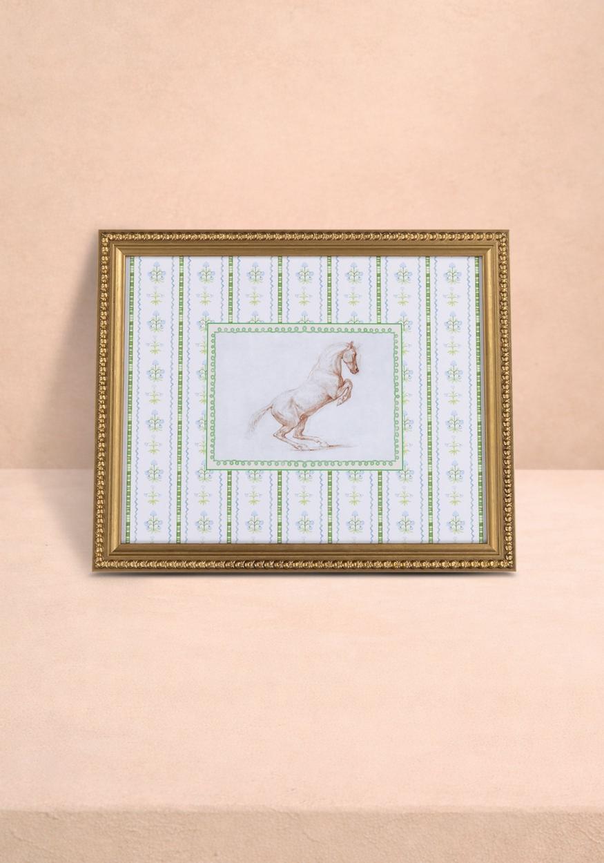 Prancing Beauty Framed Print - Perfect for Nursery & Children's Rooms