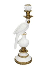 White & Gold Parrot Candle Holder - Casa by Josephine Jenno