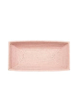 Wiltshire Long Rattan Basket in Pink - Casa by Josephine Jenno
