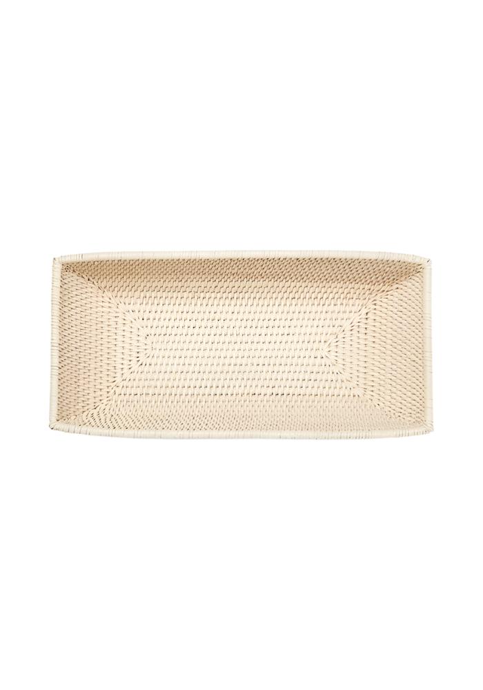 Wiltshire Long Rattan Basket in Sand Colour - Casa by Josephine Jenno