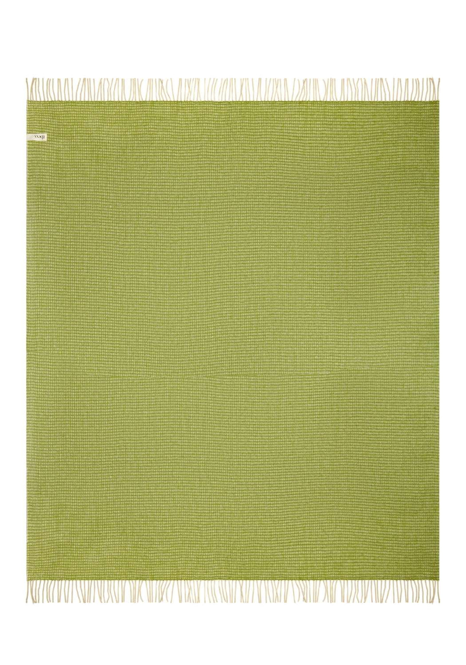 Wool Waffle Blanket In Green - Casa by Josephine Jenno