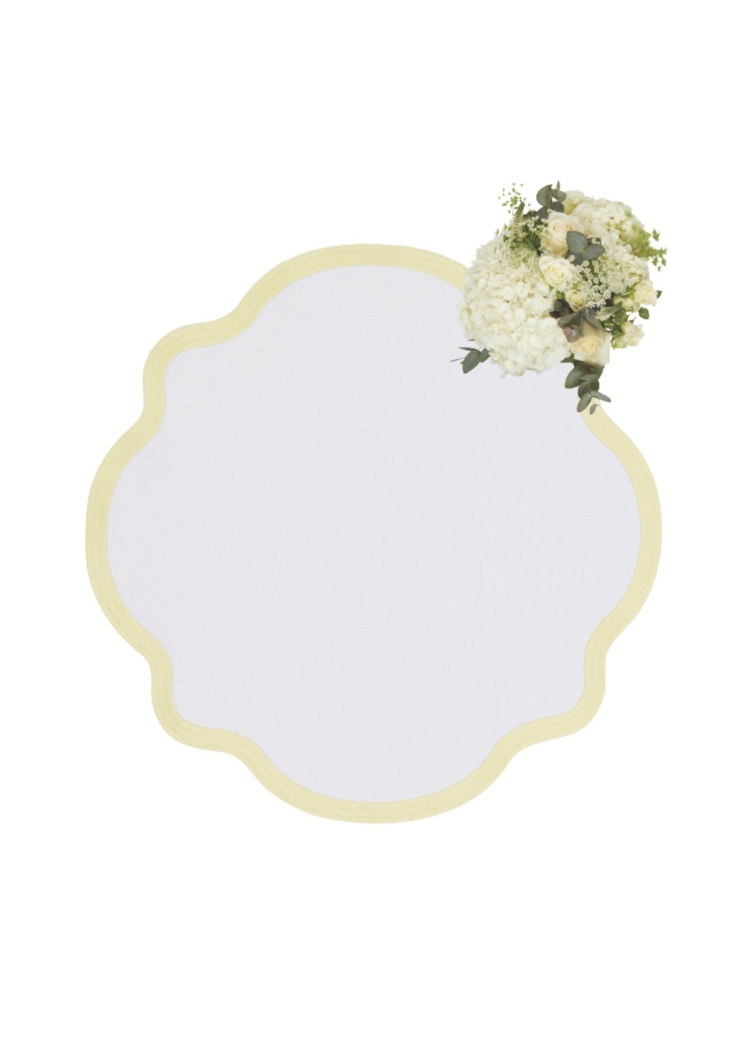 Yellow Trim Placemats - Set of 4 - Casa by Josephine Jenno