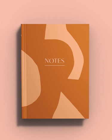 A5 Lay Flat Notebook | Earthy Paper Shapes | Lined