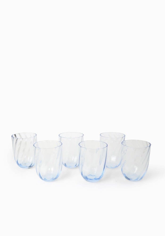 Glasses Blue Ballerina Swirl Tumbler
