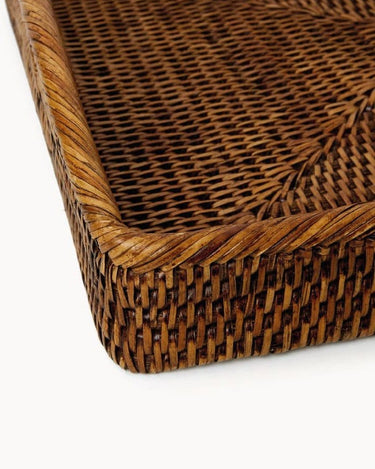 Morning Rattan Hand Woven Tray - Large