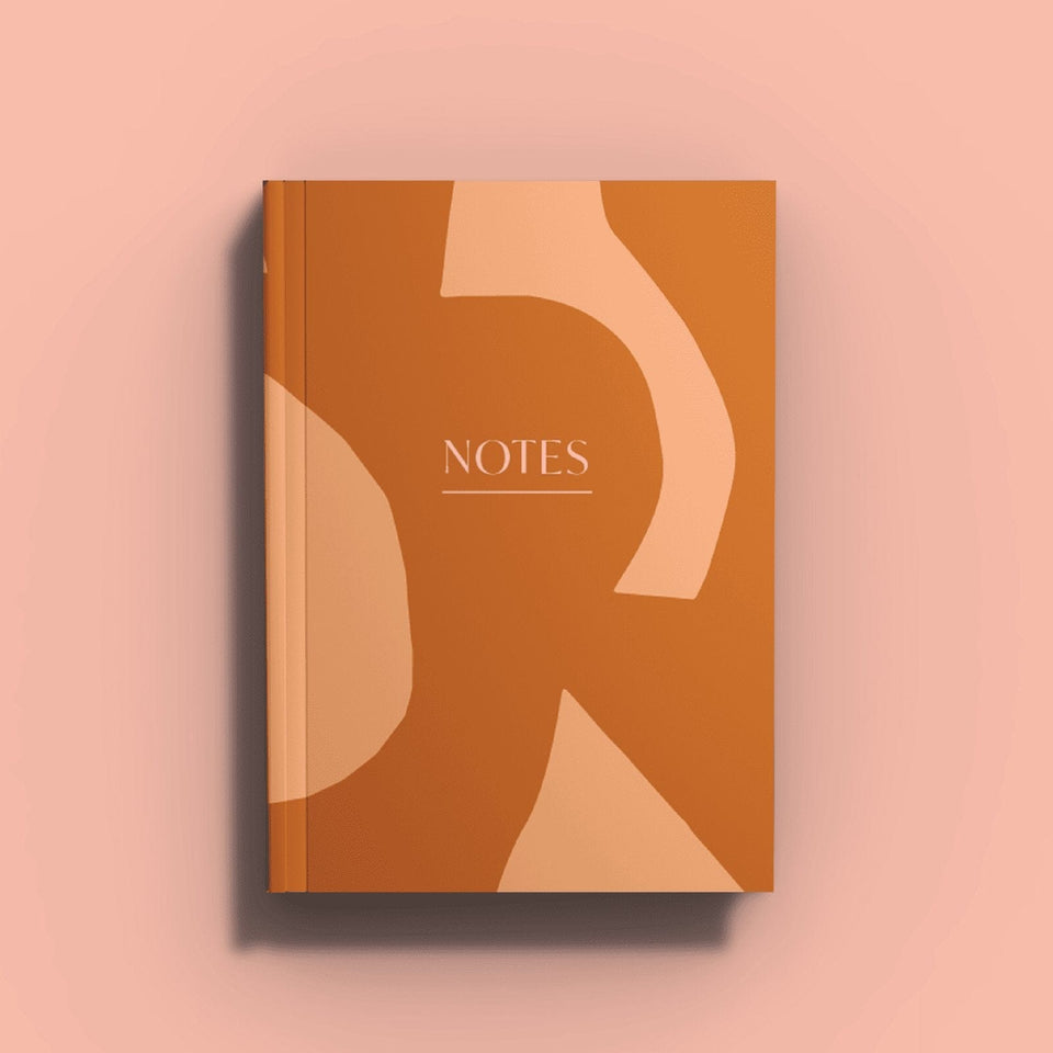 Notebook A5 Lay Flat Notebook | Earthy Paper Shapes | Lined