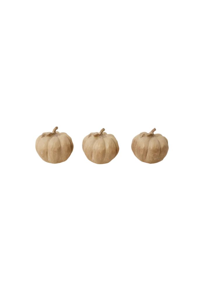 Seasonal Decor Handcrafted Forever Pumpkins Set of 3 - Large